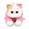 Cat Li-Li in a flower hoodie (reclining)