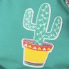 in the emerald overall with cactus