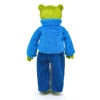 Frog toy Serge Kvakovsky in a fur jacket
