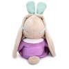 in pajamas with a sleep mask