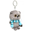 Key ring Basik in a striped scarf