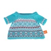 Blue knitted sweater