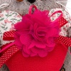 with fleece and chintz heart