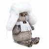 Basik the cat in a white fur hat Basik the cat in a white fur hat